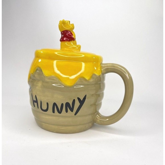 Disney Winnie The Pooh HUNNY Honey Pot Jar Mug - Picture 1 of 8